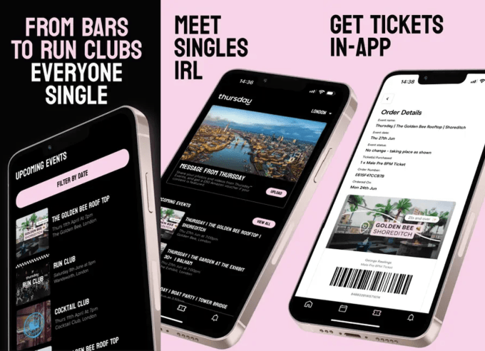 Thursday Events app, iOS version